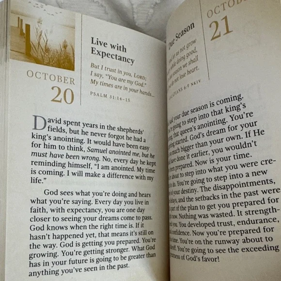 Daily Readings Journal - Gray and Yellow - Picture 2 of 3
